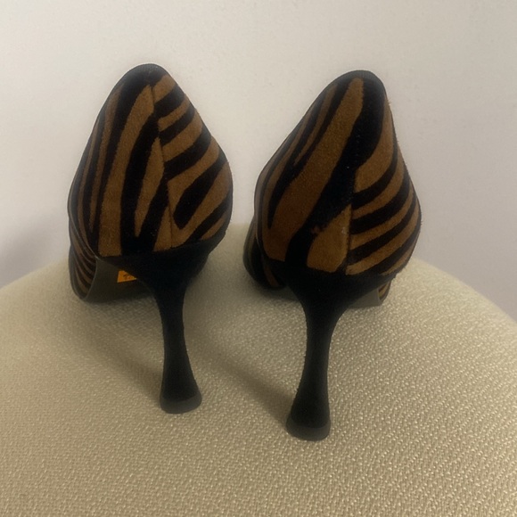 New Enzo Di Martino (Italy)Brown Zebra Print Women's Heels size 6 - Picture 4 of 7